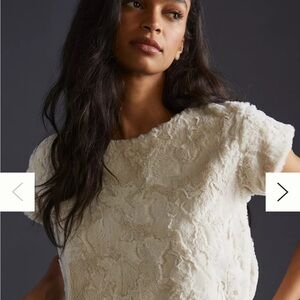 Maeve X Anthropologie Faux Fur Top